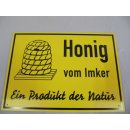 Werbeschild 35 x 25 cm Honig vom Imker...