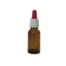Tropfflasche braun, DIN 18, 20ml mit Pipettenmontur