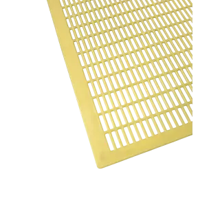 Kunststoff Rundgitter 478x378 mm für Liebig Zander-Beute gelb