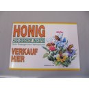 Werbeschild "Honig aus eigener Imkerei" 21x15cm...