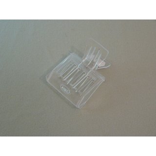 K&ouml;niginnen-Clip aus durchsichtigem Hart-Plastik