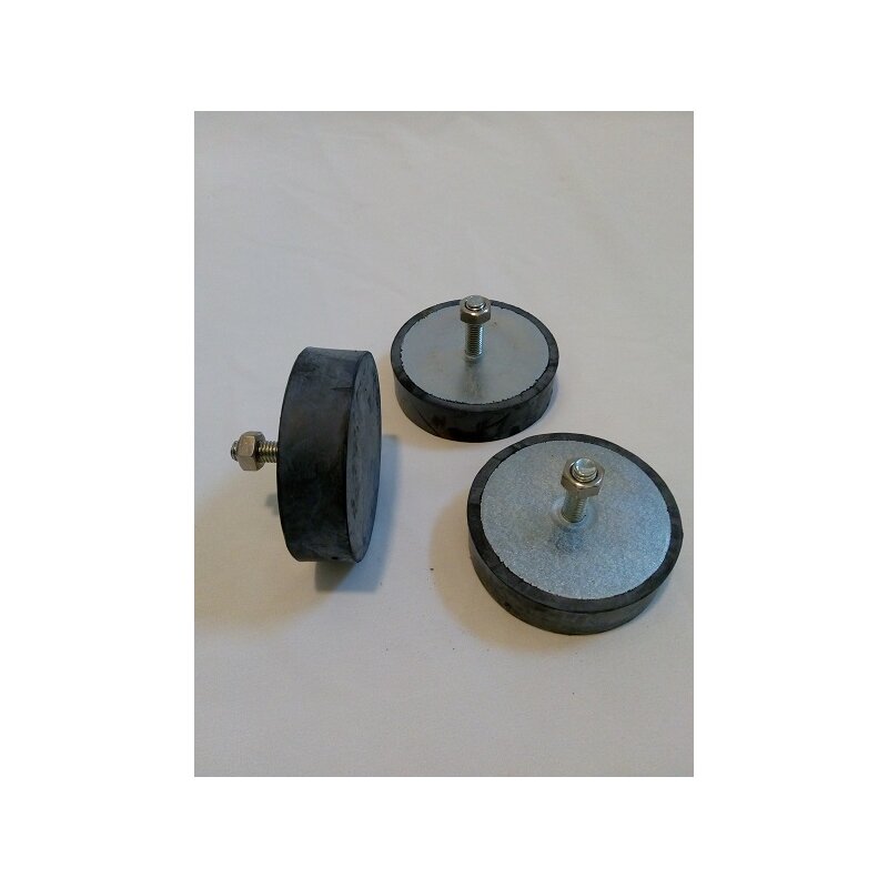 Gummifüße für Schleuderbeine 63 - 77cm, 3tlg. Satz - Imkereibedarf im