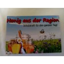 Werbeschild "Honig aus der Region" 21x14,8cm