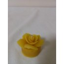 Teelicht mit Rose, reines Bienenwaschs, ca. 22g