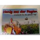 Werbeschild "Honig aus der Region" Groß...