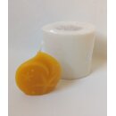 Zierkerze flach mit Stern, Gr. 7 x 7cm, ca. 59g, Dochtgr. 5