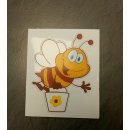 Aufkleber Biene klein, 6 x 7,5 cm
