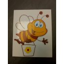 Aufkleber Biene groß, 12 x 15 cm