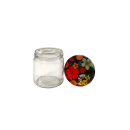 TO Glas 400ml lose mit TO82 Deckel Blumenwiese