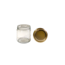 TO Glas 400ml lose mit TO82 Deckel gold