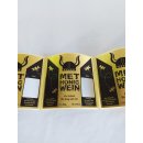 Metflaschen Etiketten schwarz/gold 10x10cm, 72...