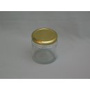 Rundglas 50ml mit Deckel TO 43mm gold (VE=48)