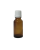 Tropfflasche braun, DIN 18, 20ml mit Tropfmontur weiß