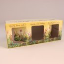 Geschenk-Karton Blumenwiese 3 x 250g Glas